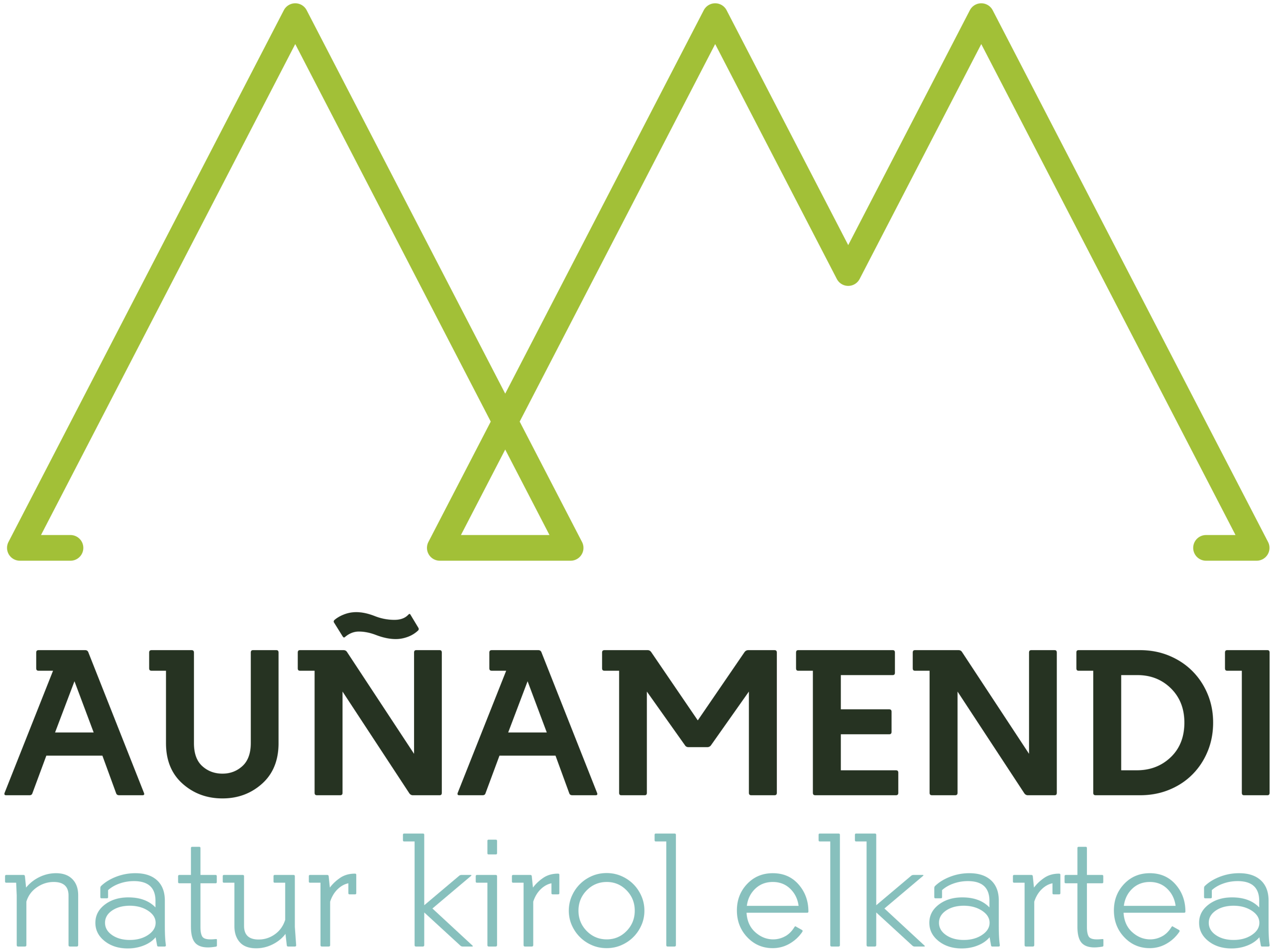 Logotipo Auñamendi Natur Kirol Elkartea
